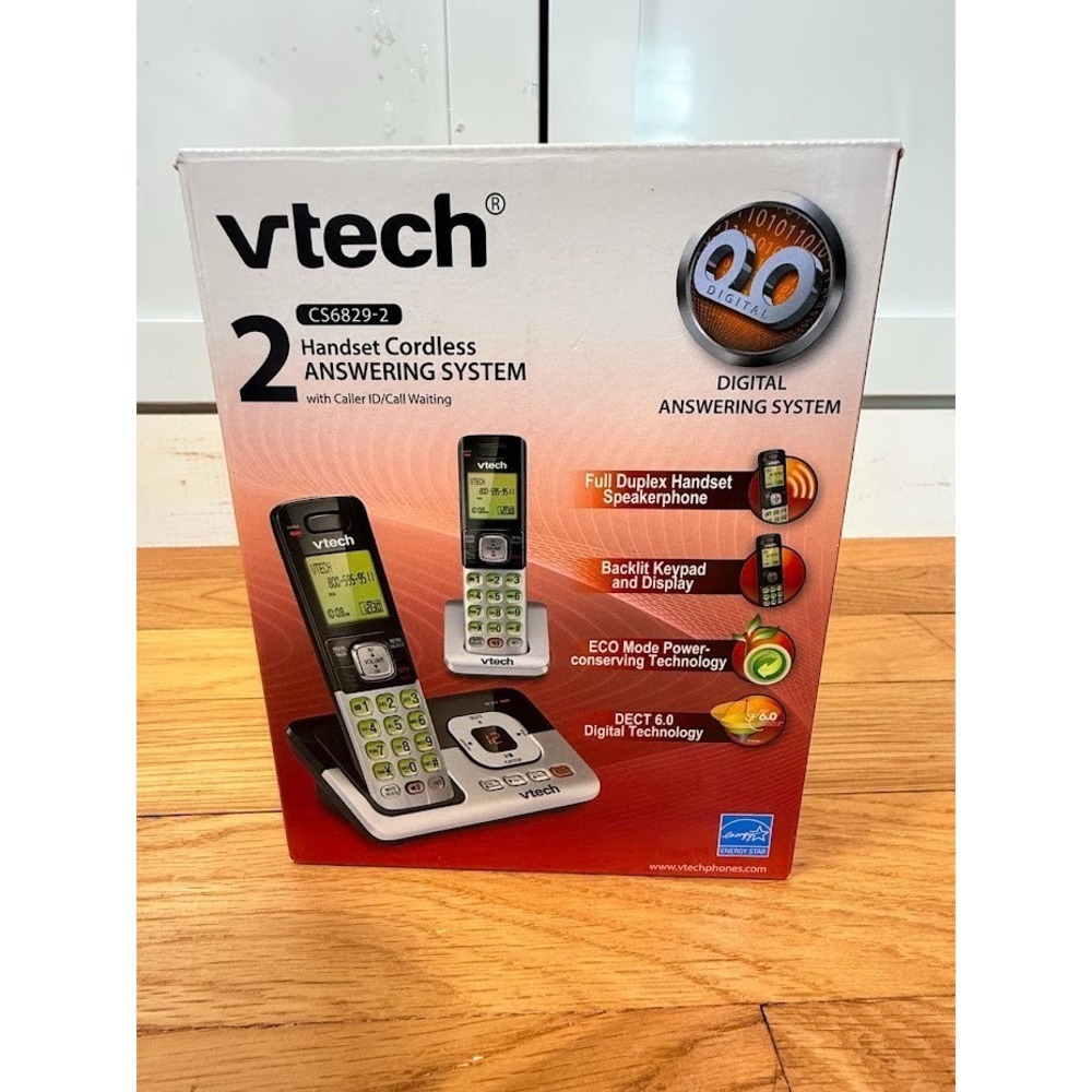 VTech CS6829-2 Handset Cordless Answering System with Caller ID & Call Waiting